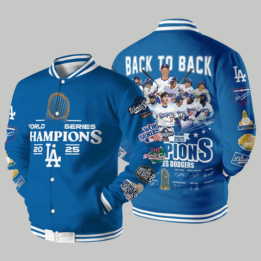 2025 Dodgers World Series Champions Baseball Jacket - Clothingus Diamond