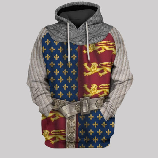 2025 Halloween 13th Century Clothing Royalty Costume Hoodie