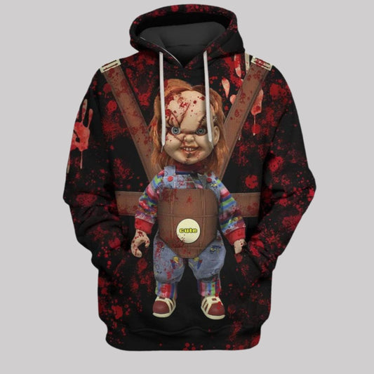 2025 Halloween Chucky Costume Hoodie