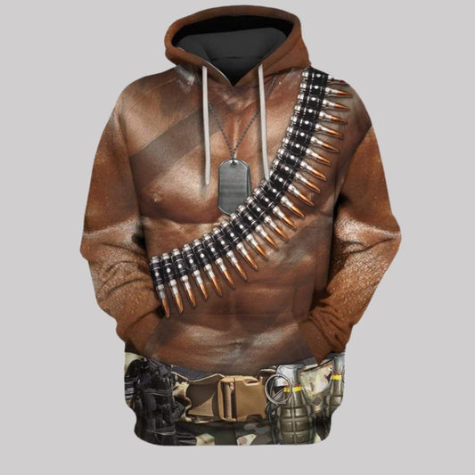 2025 Halloween Commando Costume Hoodie