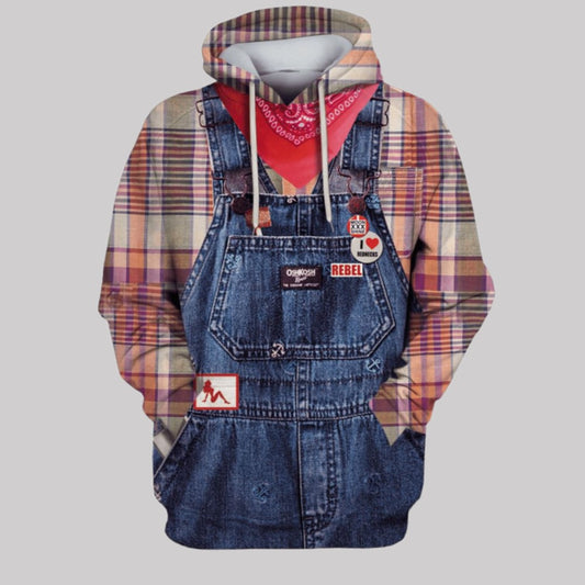 2025 Halloween Cow Boy Costume Hoodie