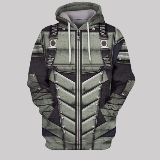 2025 Halloween Green Arrow Costume Hoodie