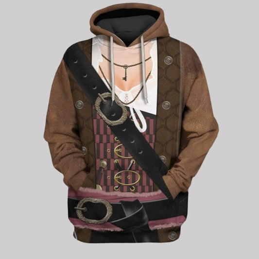 2025 Halloween Pirate Lass Costume Hoodie