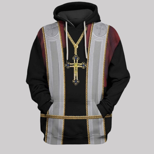 2025 Halloween Priest Costume Hoodie