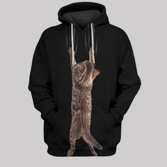 2025 Halloween SCRATCHING CAT Costume Hoodie