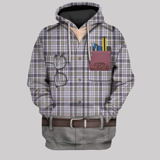 2025 Halloween The Day the Earth Stood Still Nerd Costume Hoodie