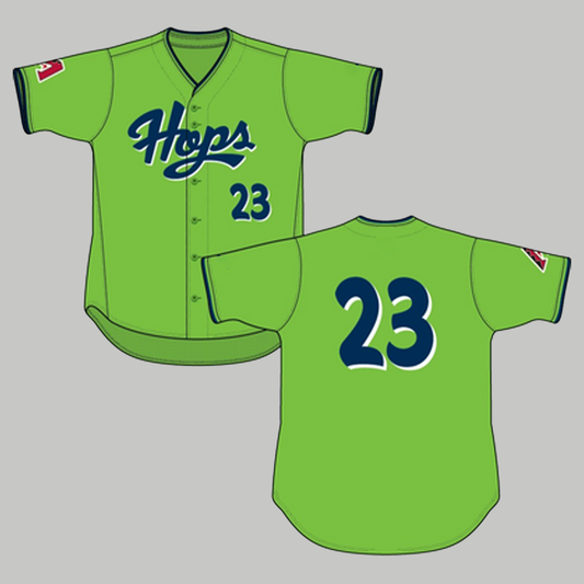 2025 Hillsboro Hops Game Worn Green Jersey - Clothingus Diamond