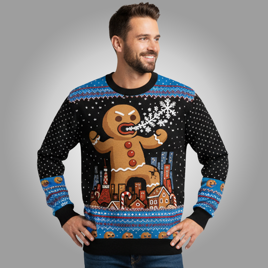 2025 Mad Gingerbread Christmas Ugly Sweater Clothingus Diamond