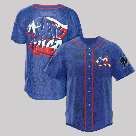 2025 Marlins Heritage Celebration Series Puerto Rican Giveaway Jersey