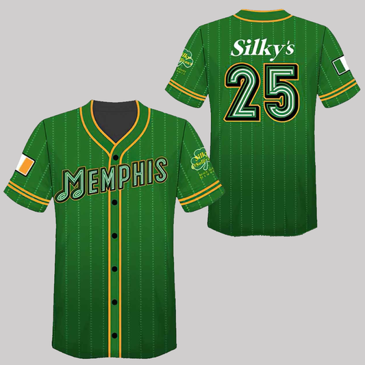2025 Memphis Redbirds Halfway To  St.PAtrick's Giveaway Jersey