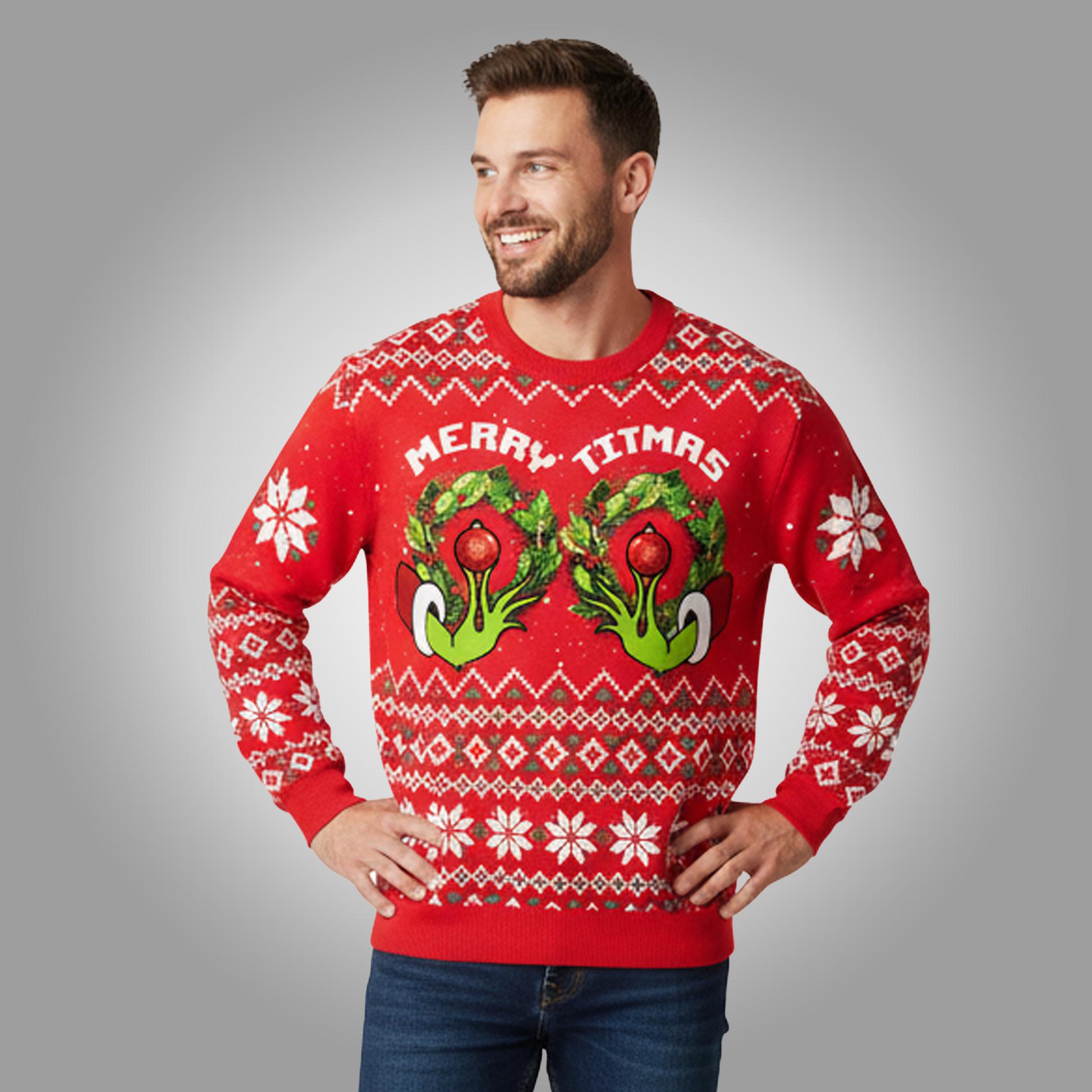 2025 Merry Titmas Christmas Ugly Sweater Clothingus Diamond