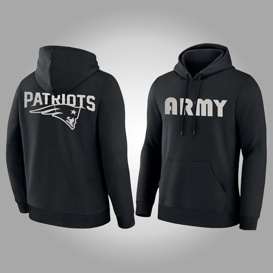2025 New England Patriots Army Hoodie - Clothingus Diamond