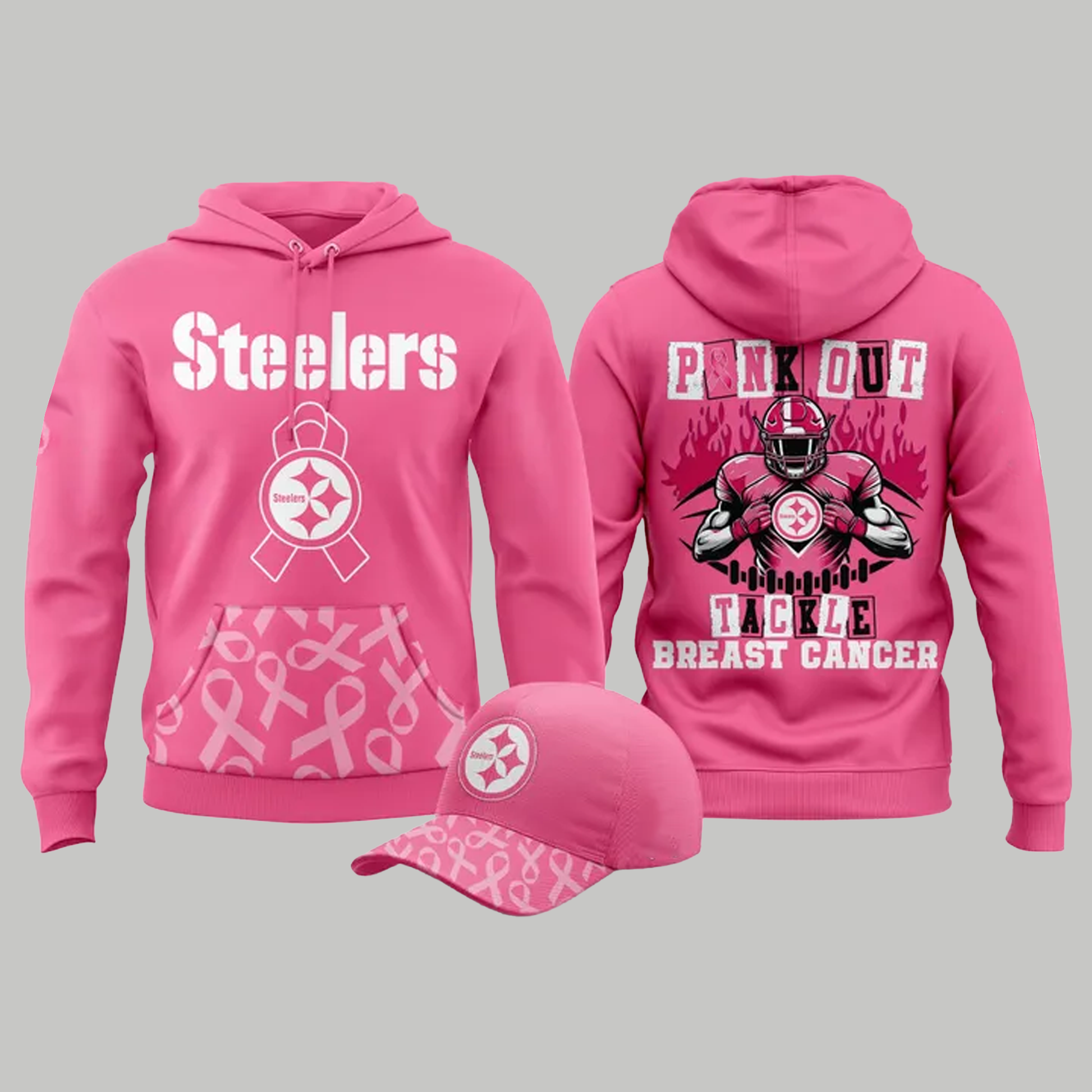 2025 Pittsburgh Steelers October Breast Cancer Awareness Month Hoodie - Clothingus Diamond