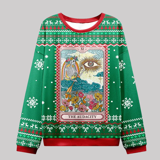 2025 Purplehecate The Audacity Tarot Ugly Christmas Sweatshirts