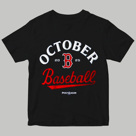 2025 Red Sox October Baseball Shirt