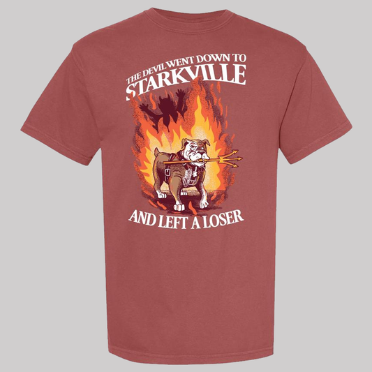 2025 The Devil Went Down To Starkville And Left A Loser Shirt
