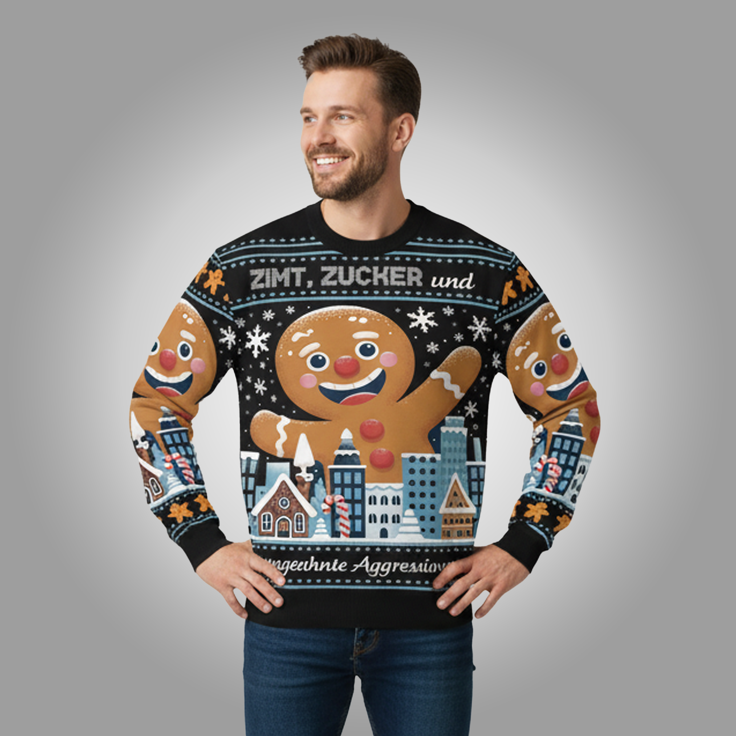2025 Zimt Zucker Und Aggressionen Christmas Ugly Sweater Clothingus Diamond
