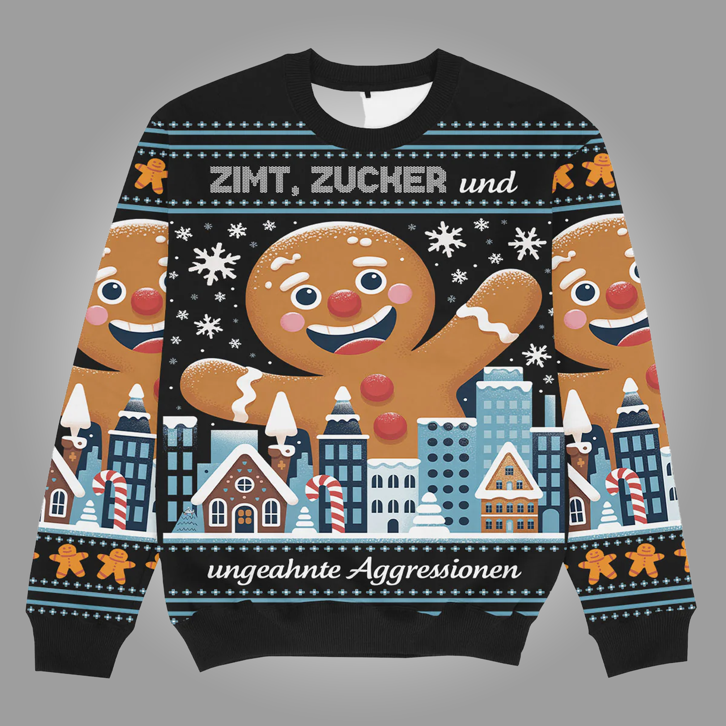 2025 Zimt Zucker Und Aggressionen Christmas Ugly Sweater Clothingus Diamond
