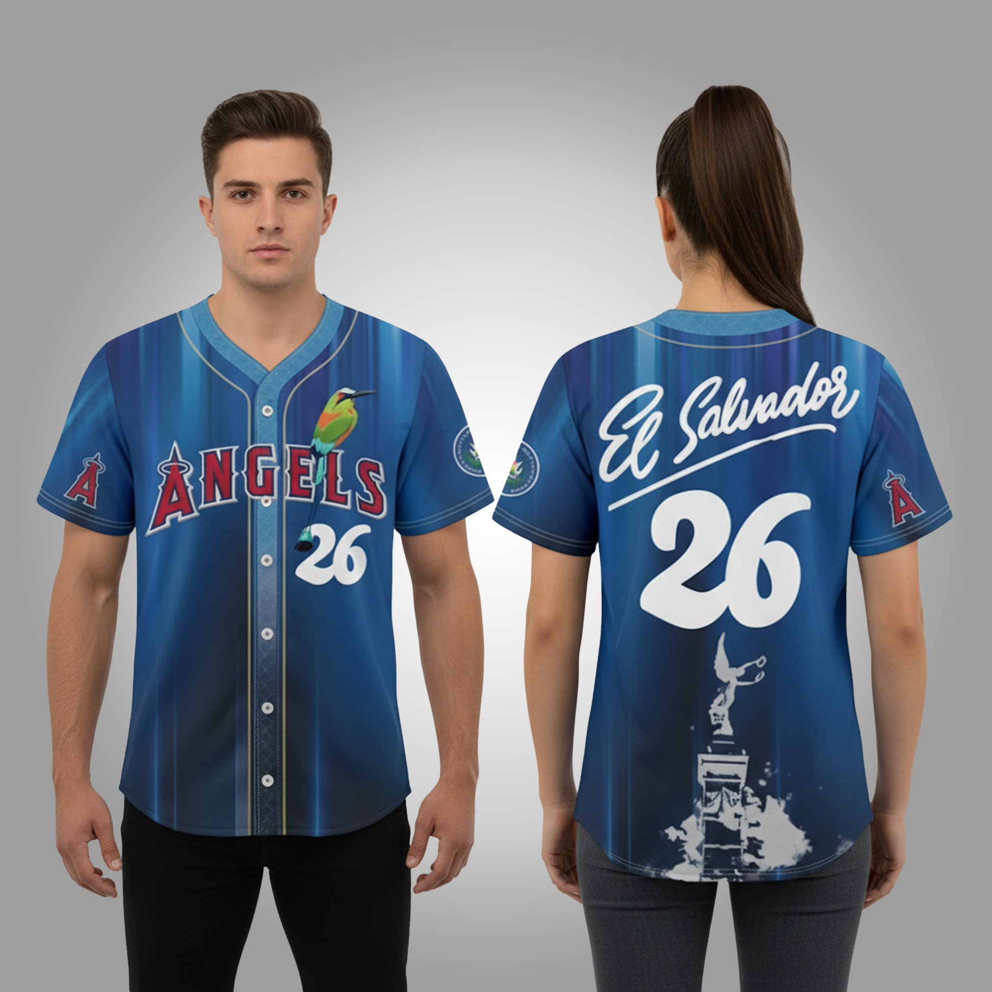 2026 Giveaway Los Angeles Angels Salvadoran Heritage Day Jersey Clothingus Diamond