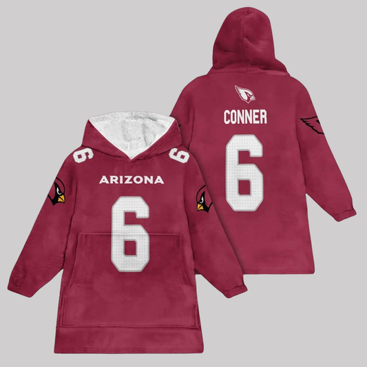 Adult 6 Arizona Football Unisex Blanket 2025 Hoodie