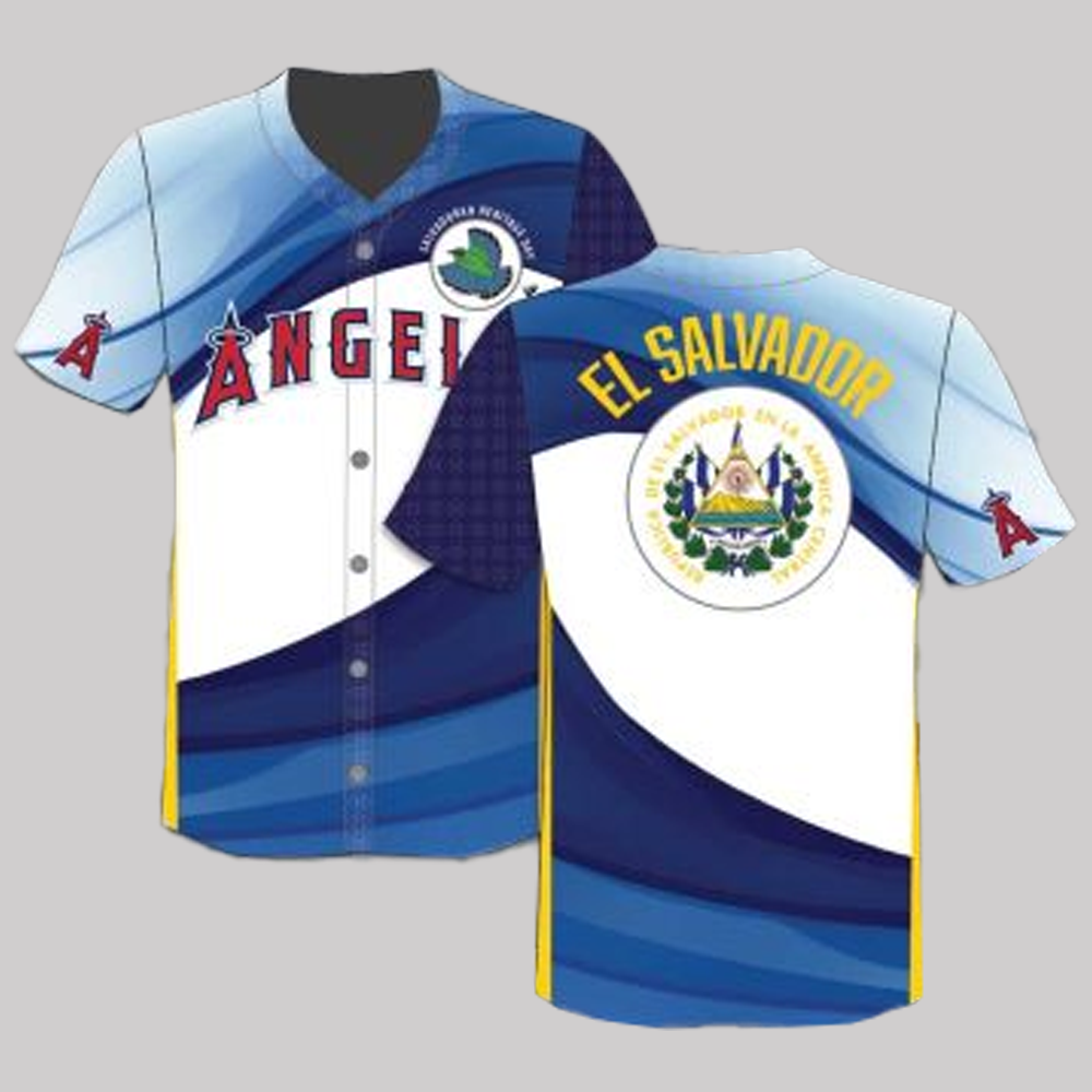 Angels Salvadoran Heritage Night Giveaway Jersey 2025