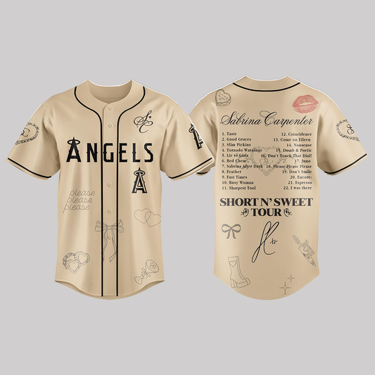 Angels x Sabrina Carpenter Short n’ Sweet Tour Jersey 2025