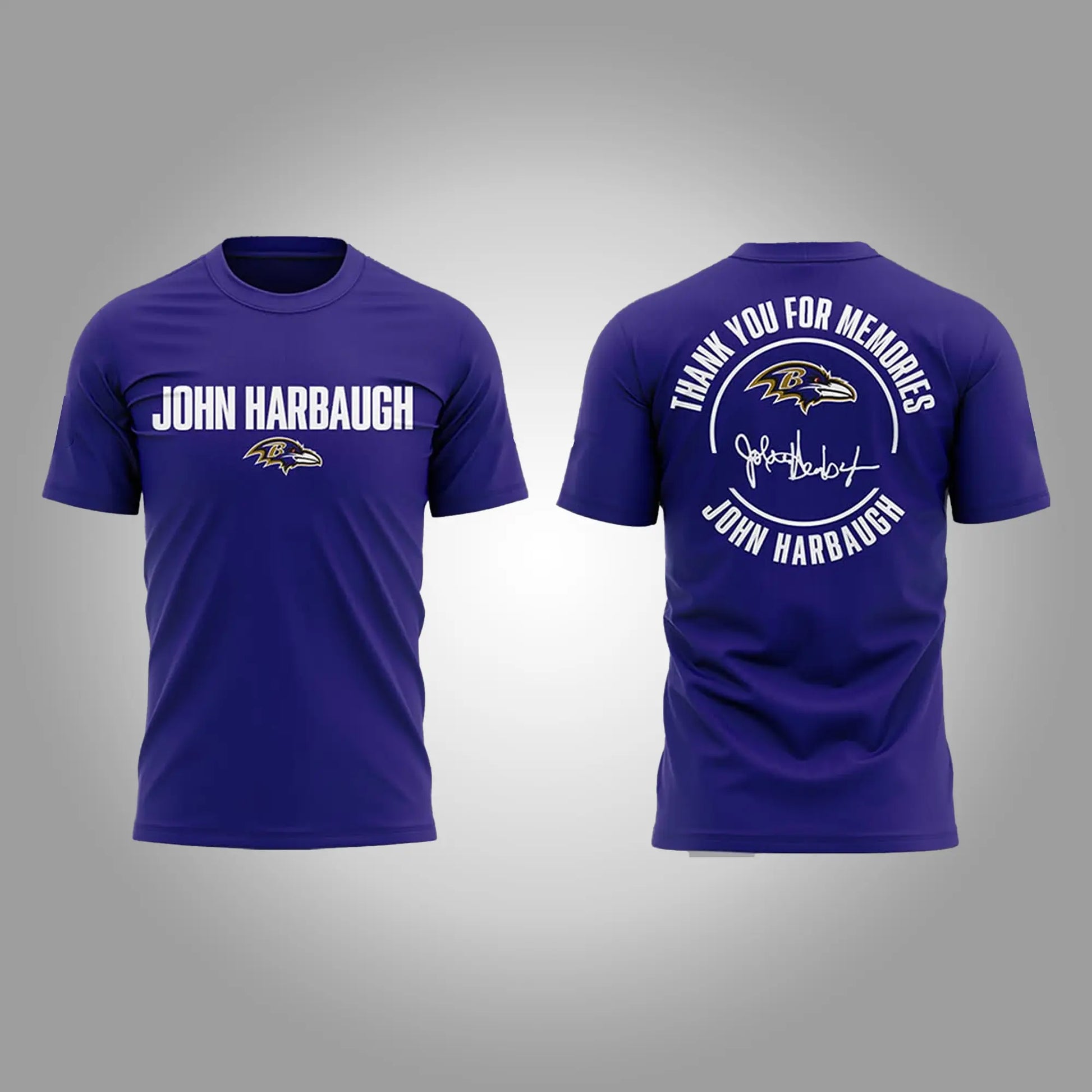 Baltimore Ravens Thank you For Memories Coach John Harbaugh Shirt Clothingus Diamond