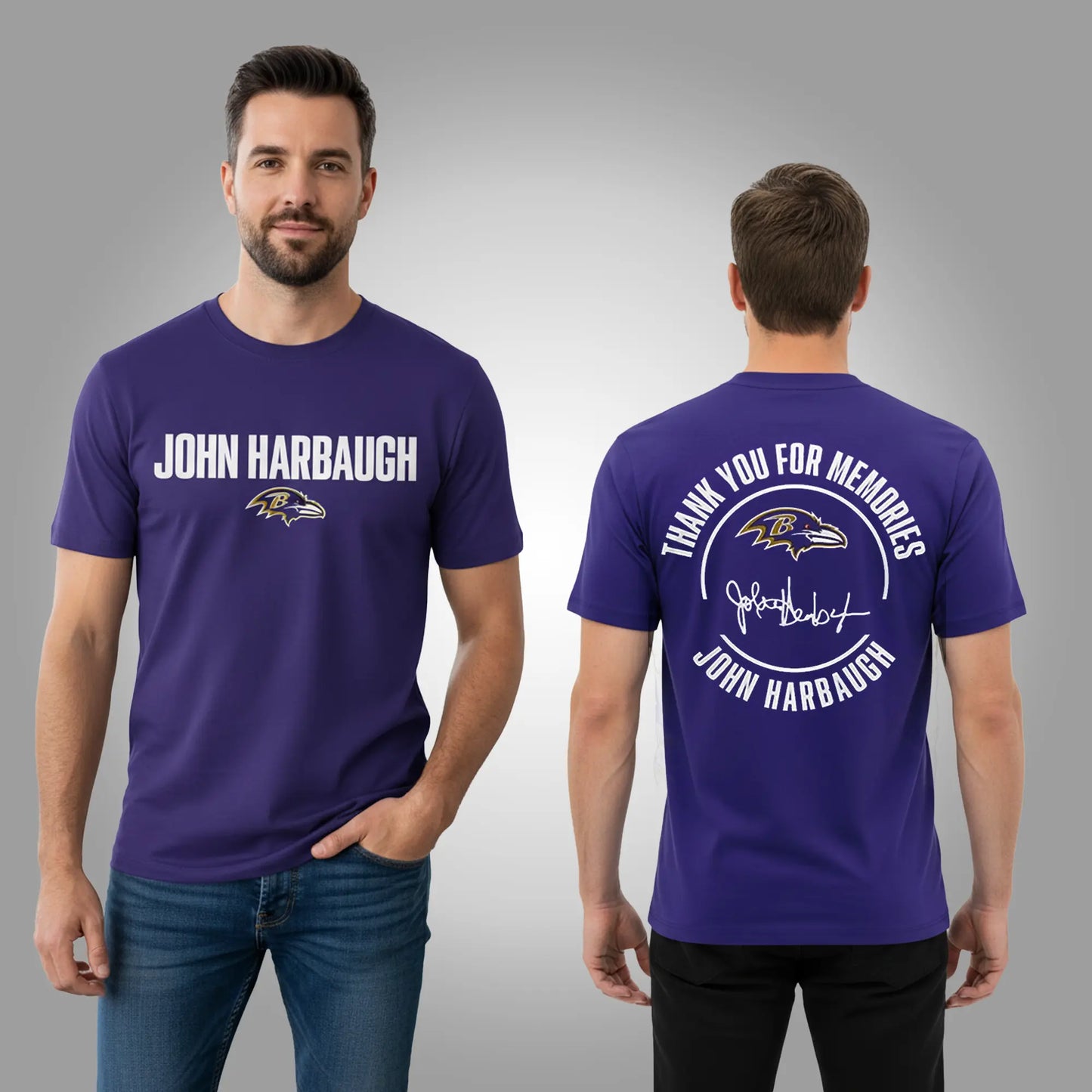 Baltimore Ravens Thank you For Memories Coach John Harbaugh Shirt Clothingus Diamond
