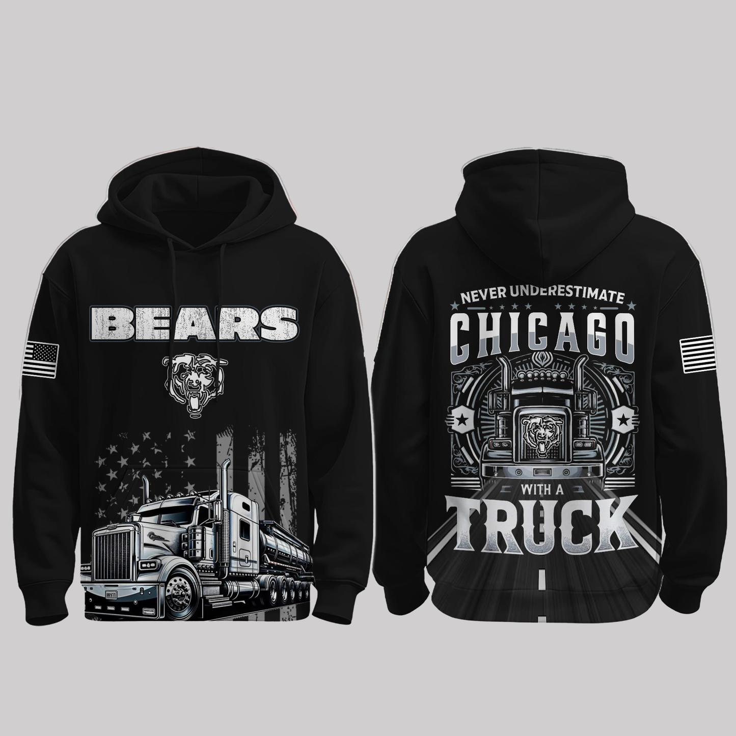 Bears Truck Driver Appreciation Night Game 2025 Hoodie - Clothingus Diamond