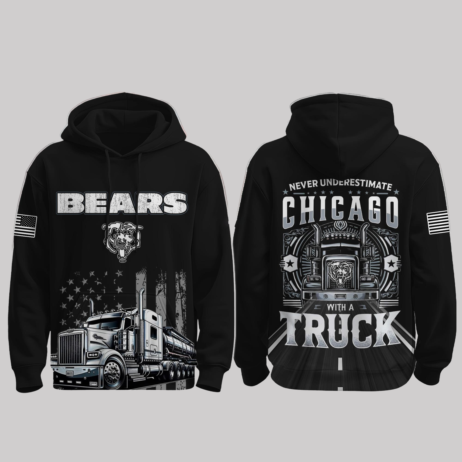 Bears Truck Driver Appreciation Night Game 2025 Hoodie - Clothingus Diamond