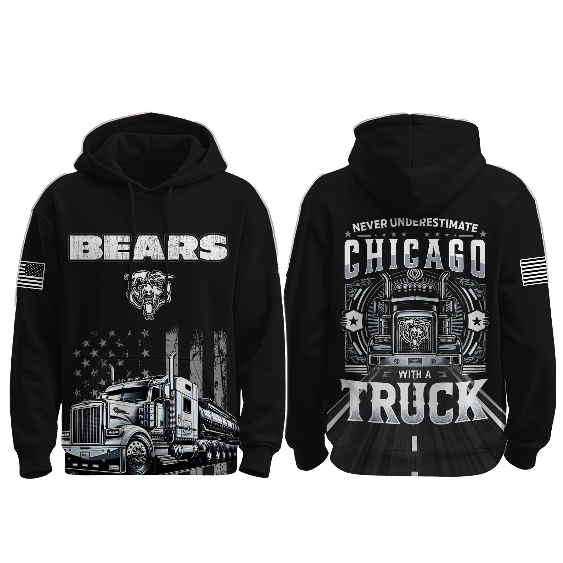 Bears Truck Driver Appreciation Night Game 2025 Hoodie - Clothingus Diamond