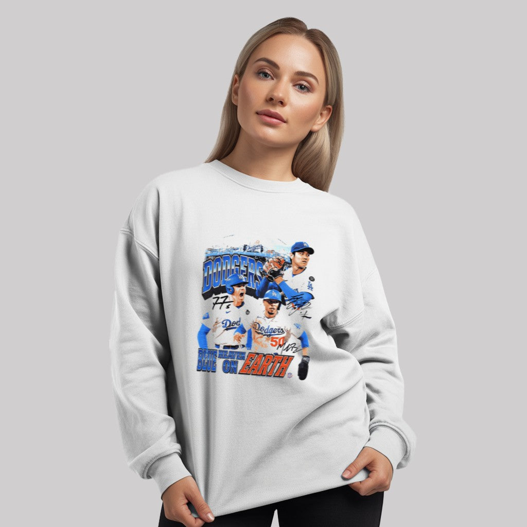 Bebe Boy Dodgers Blue Heaven On Earth Signature Shirt - Clothingus Diamond