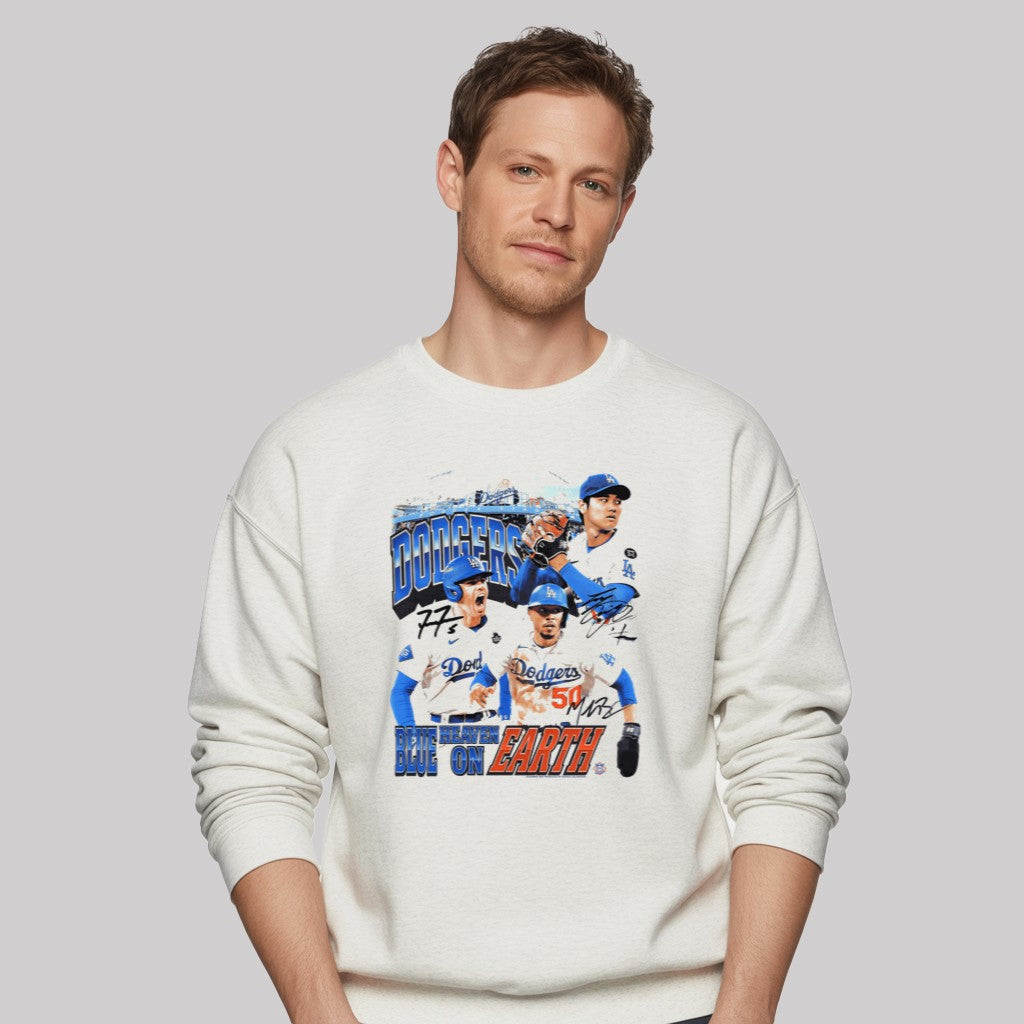 Bebe Boy Dodgers Blue Heaven On Earth Signature Shirt - Clothingus Diamond