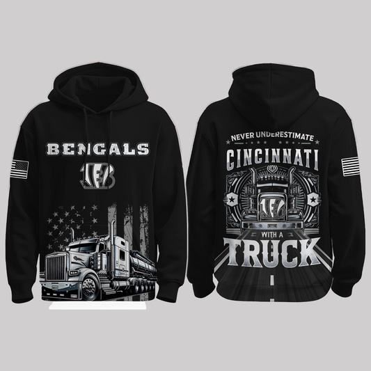 Bengals Truck Driver Appreciation Night Game 2025 Hoodie