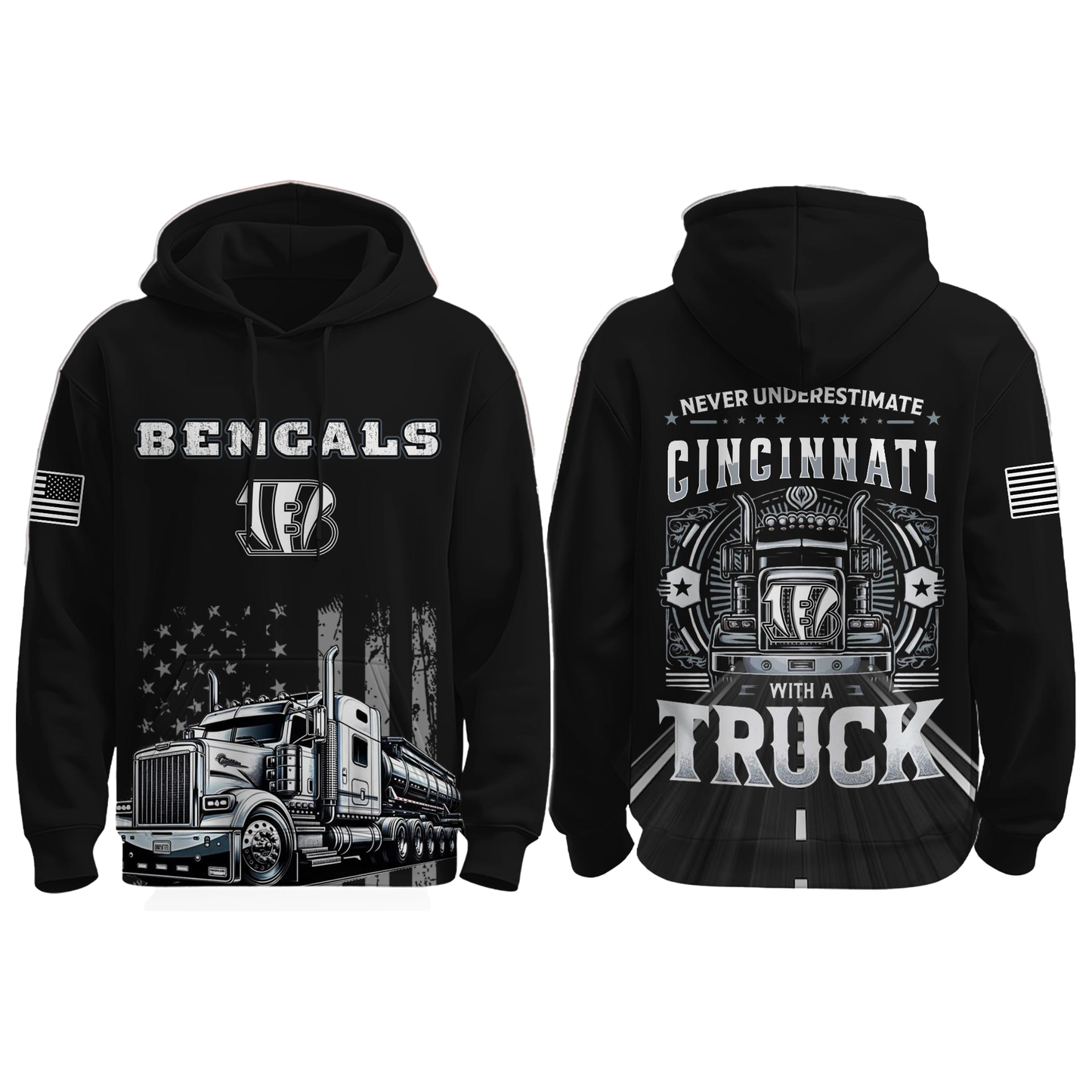 Bengals Truck Driver Appreciation Night Game 2025 Hoodie