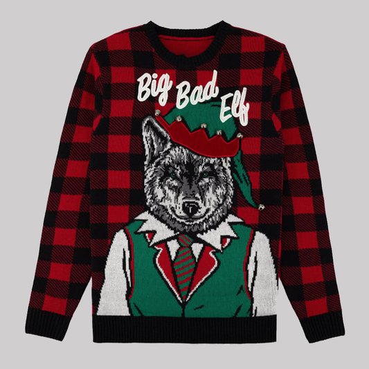 Big Bad Elf Wolf Ugly Christmas 2025 Sweater