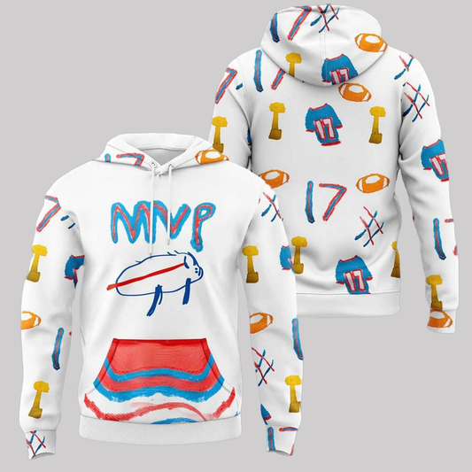 Bills Josh Allen 2025 Billustration Charlie Special Hoodie
