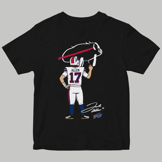 Buffalo Bills Billustration Allen Shirt