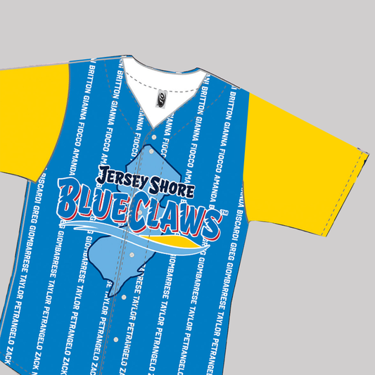 2025 Blueclaws Jersey Shore Your Name On Our