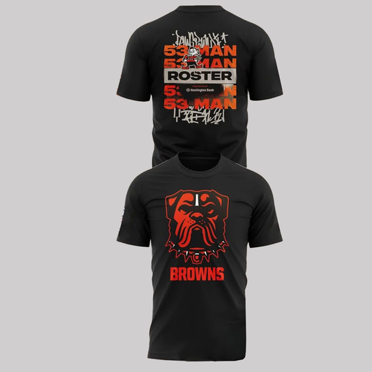 Browns 53 Man Roster Shirt 2025