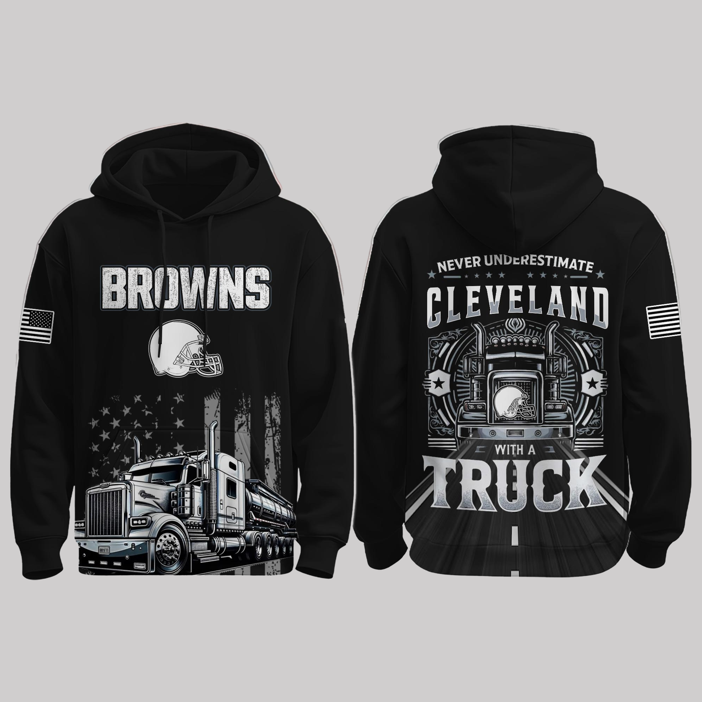 Browns Truck Driver Appreciation Night Game 2025 Hoodie - Clothingus Diamond