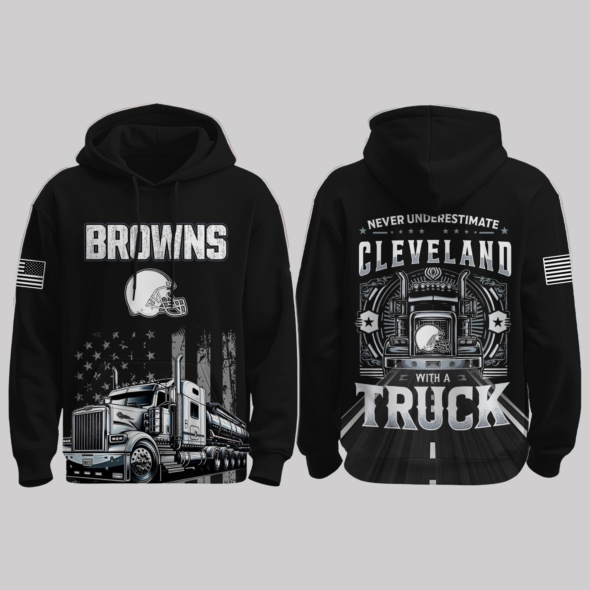 Browns Truck Driver Appreciation Night Game 2025 Hoodie - Clothingus Diamond