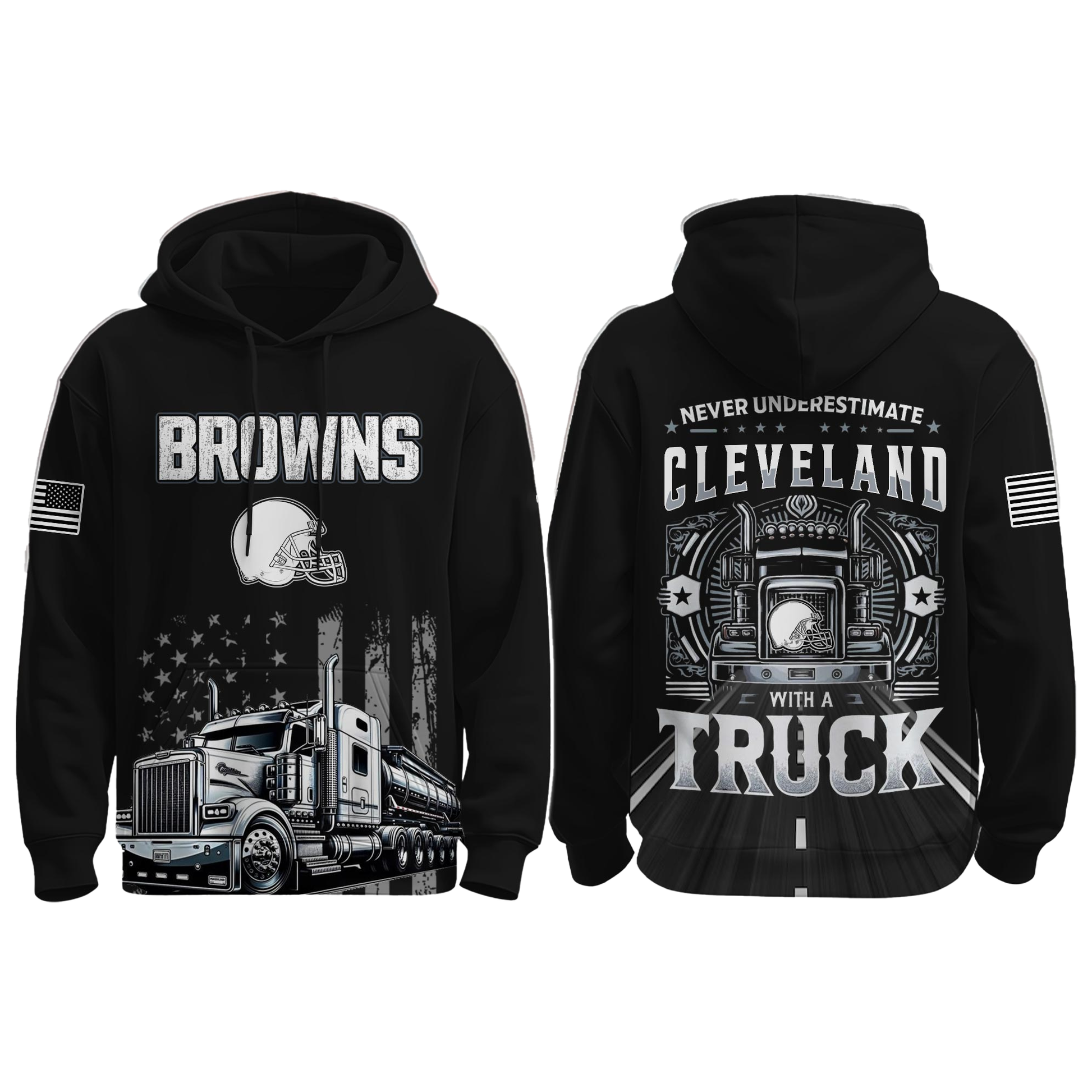 Browns Truck Driver Appreciation Night Game 2025 Hoodie - Clothingus Diamond