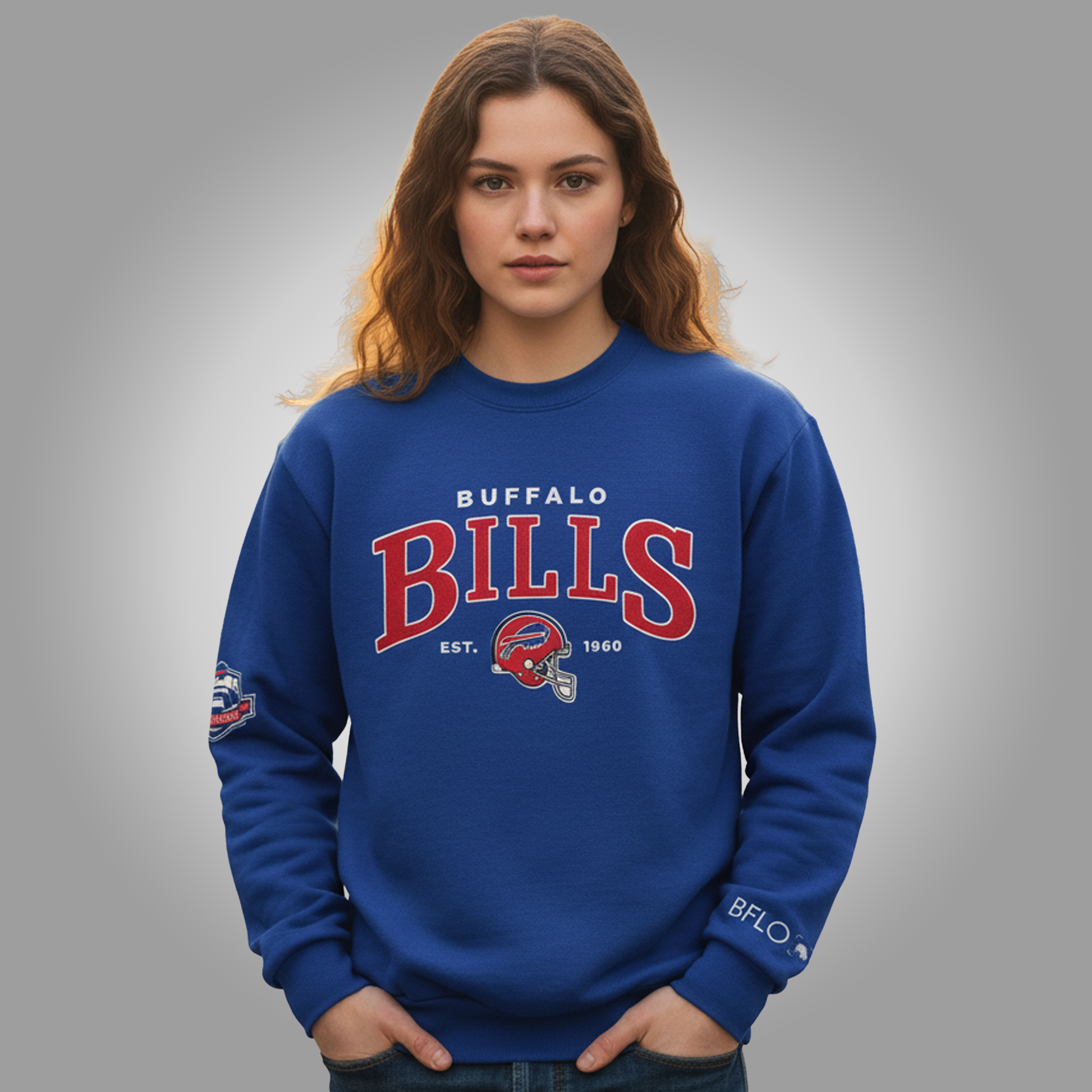 Buffalo Bills And Bflo Est 1960 Farewell Season Sweatshirt Clothingus Diamond