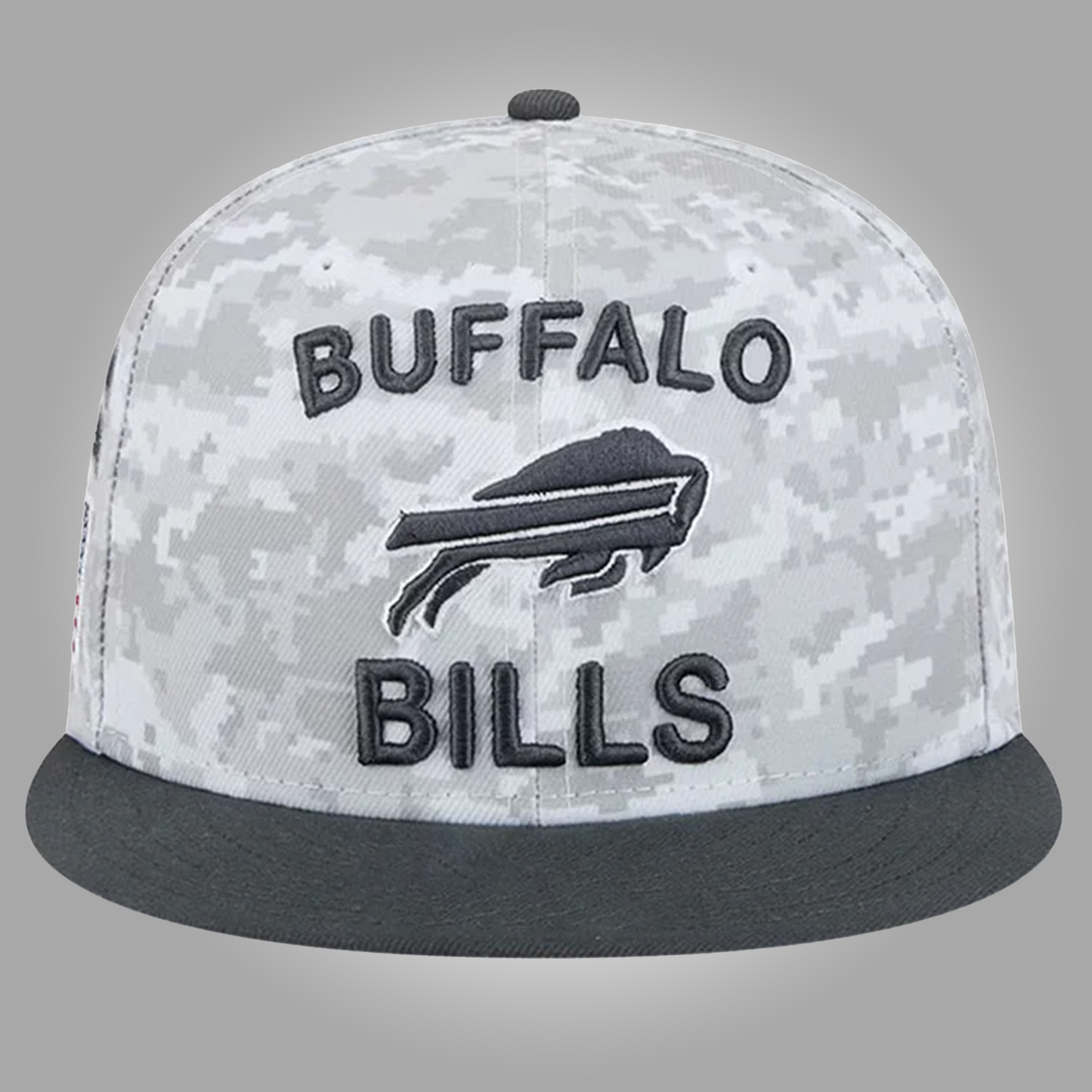 Buffalo Bills Mens Grey Salute Hat - Clothingus Diamond