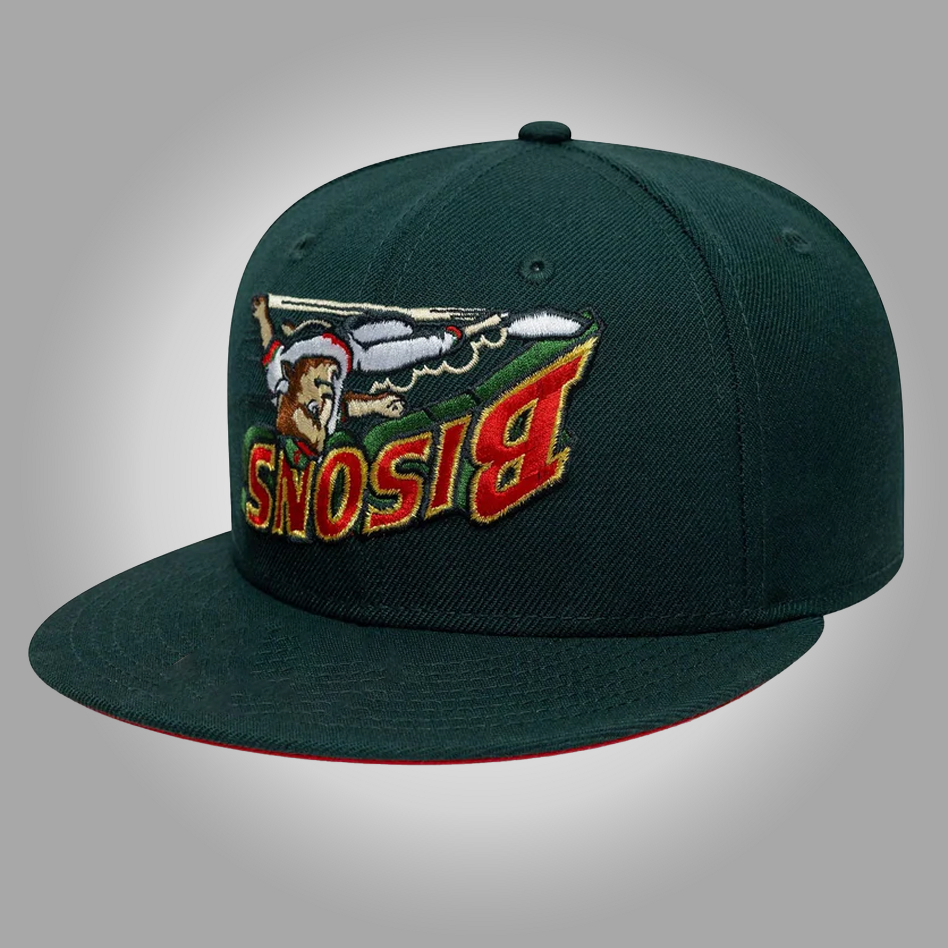 Buffalo Bisons Dark Green Hat - Clothingus Diamond