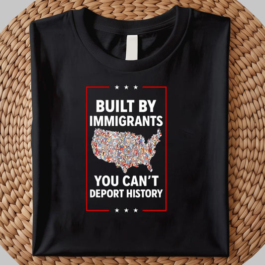Built By Immigrants You Can't Deport History Shirt 2025