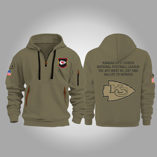 Chiefs Salute To Service Zip Hoodie 2025 - Clothingus Diamond