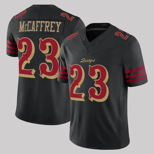 Christian Mccaffrey Jersey Black 2025