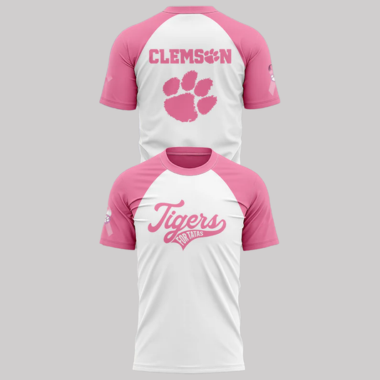 Clemson Tigers For Tatas Football Prevents Breast Cancer 2025 Hoodie